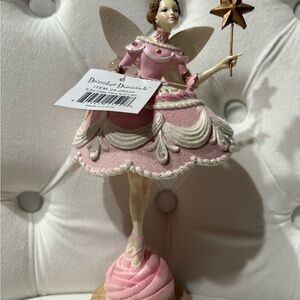 December Diamonds Pink Cake Fairy Figurine